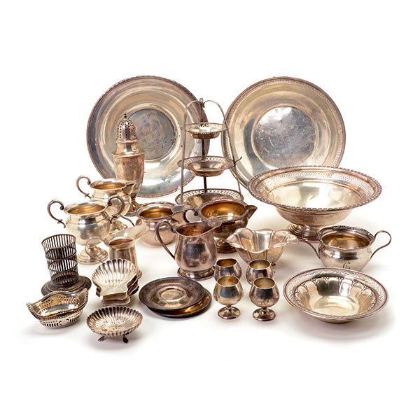 Collection of Sterling Silver Hollowares and Weighted (1 of 10)