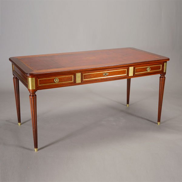 Directoire Style Gilt Brass Mounted Mahogany Bureau (1 of 5)