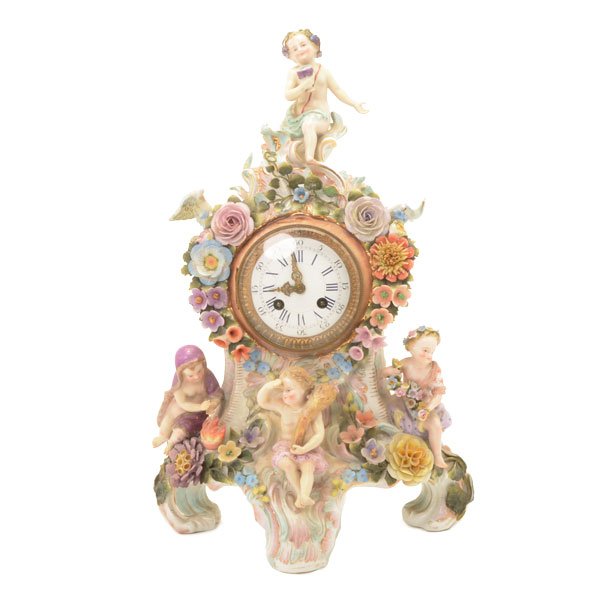 SPM Dresden Porcelain Figural Clock (1 of 10)