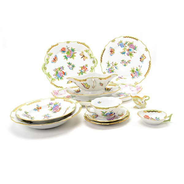 Set of Herend Queen Victoria China (1 of 9)