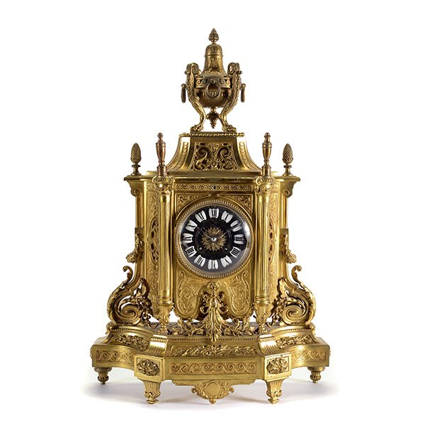 French Gilt Bronze Mantle Clock (1 of 6)