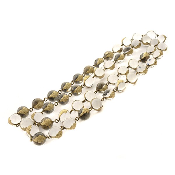 Victorian Rock Crystal Quartz "Pools of Light" Metal (1 of 4)