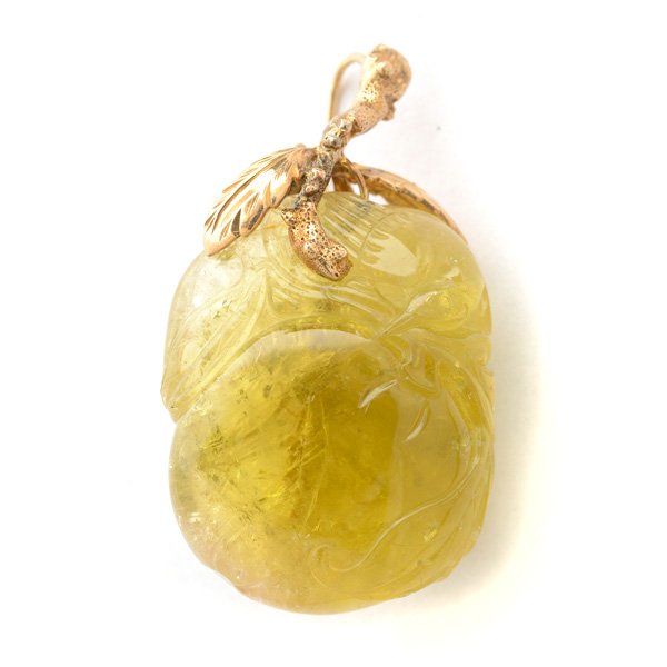 Tourmaline, 14k Yellow Gold Pendant Enhancer. (1 of 4)