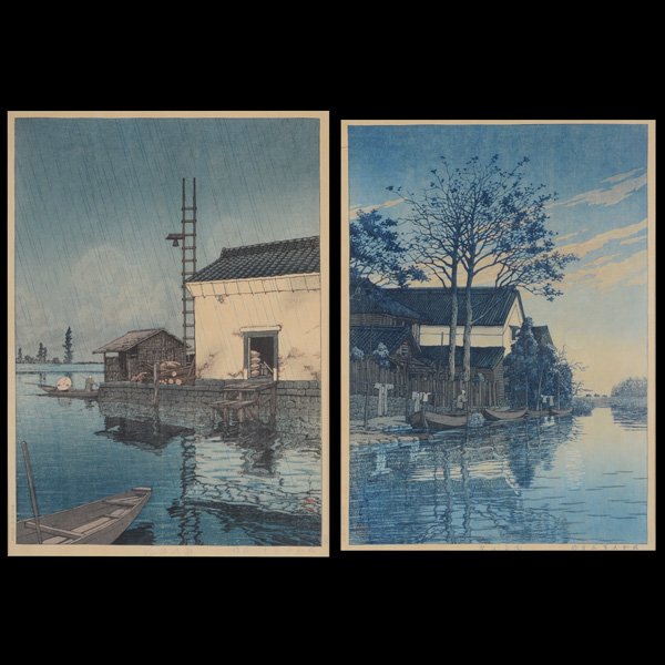 Kawase Hasui (1883-1957): Two Woodblock Prints (1 of 7)