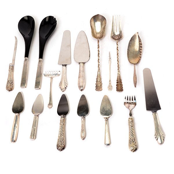 Group of Sterling/Sterling Handled Serving Utensils (1 of 10)