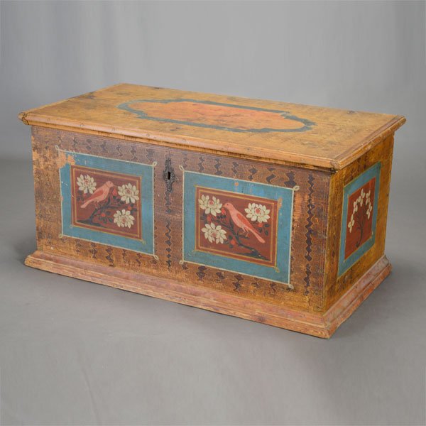 German Pennsylvania Dutch Painted Blanket Chest (1 of 4)