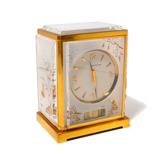 Jaeger Le Coultre Gilt Brass Cased Mantle Clock (1 of 8)