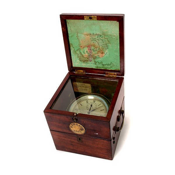 English Barraud London Cased Gilt Brass Chronometer (1 of 10)