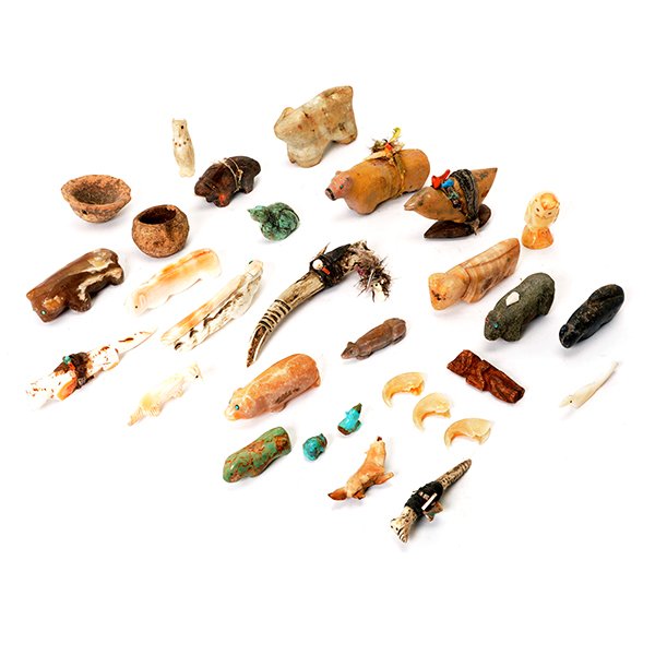 Collection of Thirty Native American Fetishes, (1 of 10)