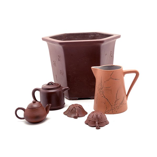A Group of Chinese Yixing Clay Objects, 20th Century (1 of 10)