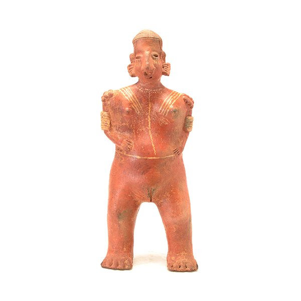 Pre-Columbian Female Figural Pottery Vessel (1 of 10)