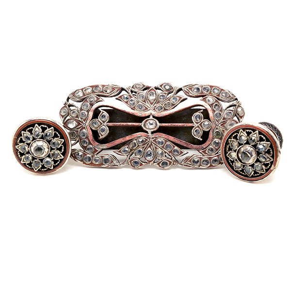 Javanese Belt Ornament and Pair of Indonesian Silver (1 of 6)