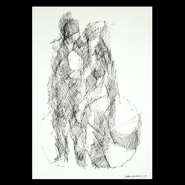 JOHN CHIN YOUNG "Untitled" Ink on Paper. (1 of 5)