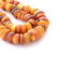 West African Amber Bead Necklace. - 2