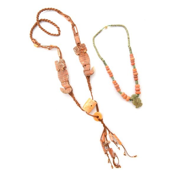 Collection of Two Pre-Colombian Hardstone Necklaces. (1 of 9)