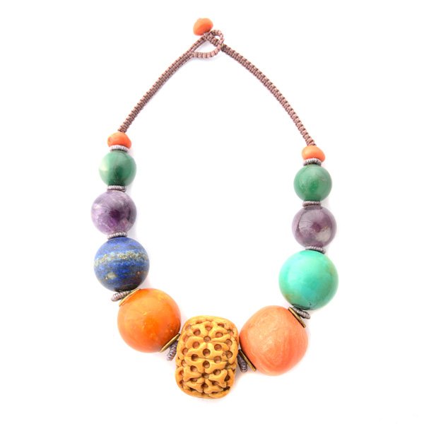 *Chinese Coral, Amber, Lapis Lazuli, Turquiose Bead (1 of 4)
