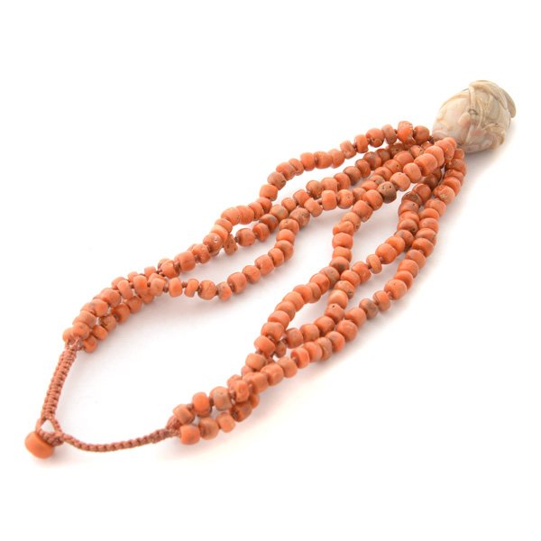 *Chinese Agate, Coral Bead Necklace. (1 of 5)
