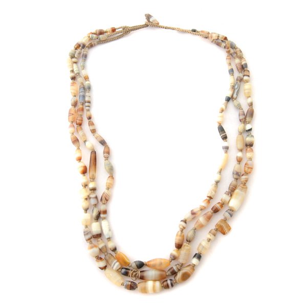 Central Asian Agate Bead Necklace. (1 of 4)