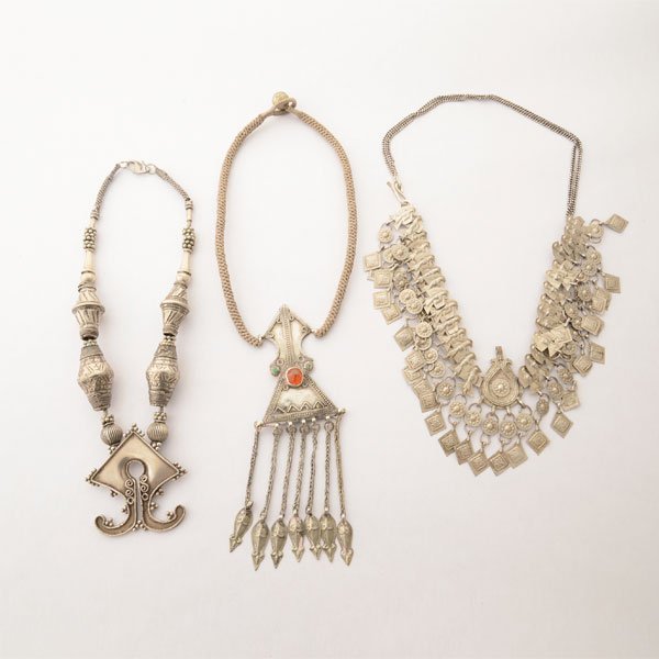 Collection of Three Afghanistan Silver, Metal (1 of 5)