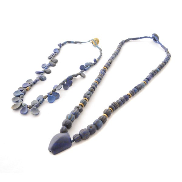 Collection of Two Afghanistan Lapis Lazuli Bead (1 of 5)