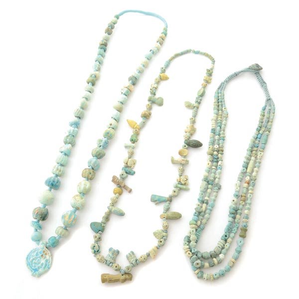 Collection of Three Ancient Persian Faience Bead (1 of 7)