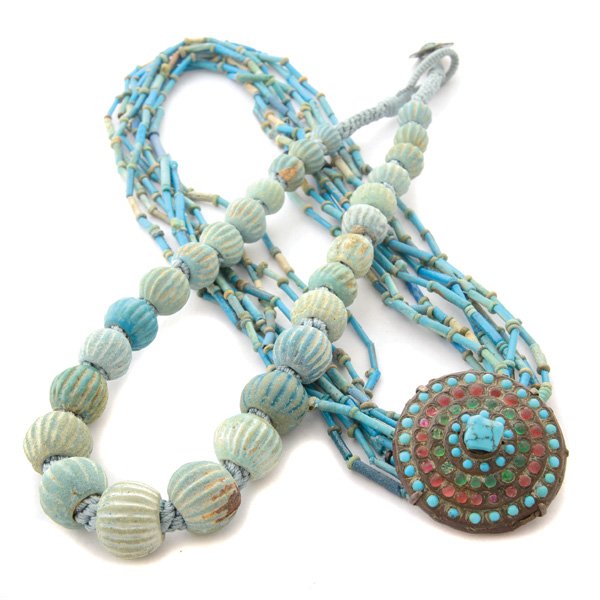 Collection of Two Ancient Egyptian Faience, Turquoise (1 of 6)