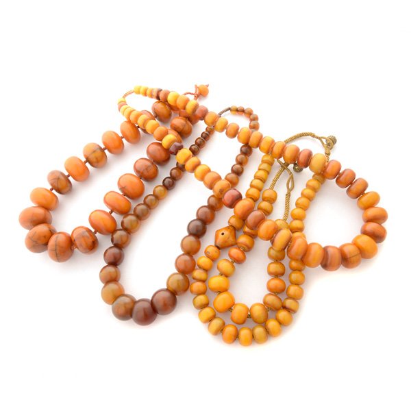 Collection of Five Phenolic Plastic Bead Necklaces. (1 of 5)