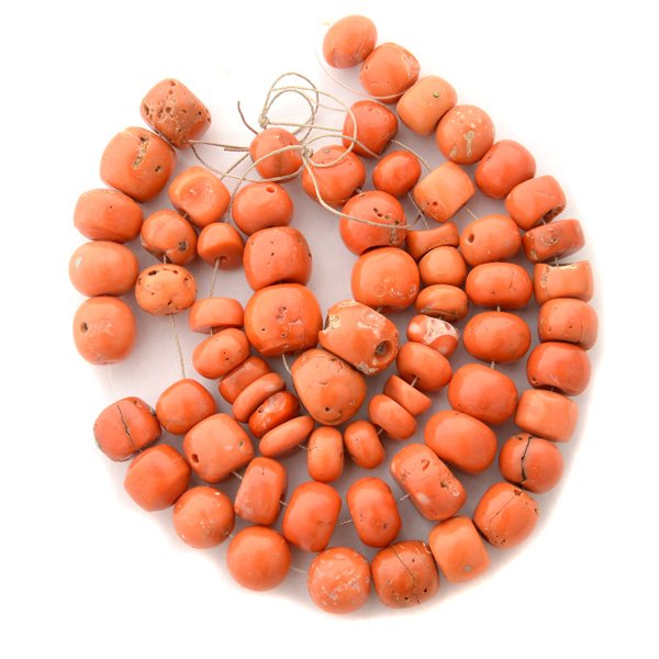 *Collection of Larger Coral Beads. (1 of 5)