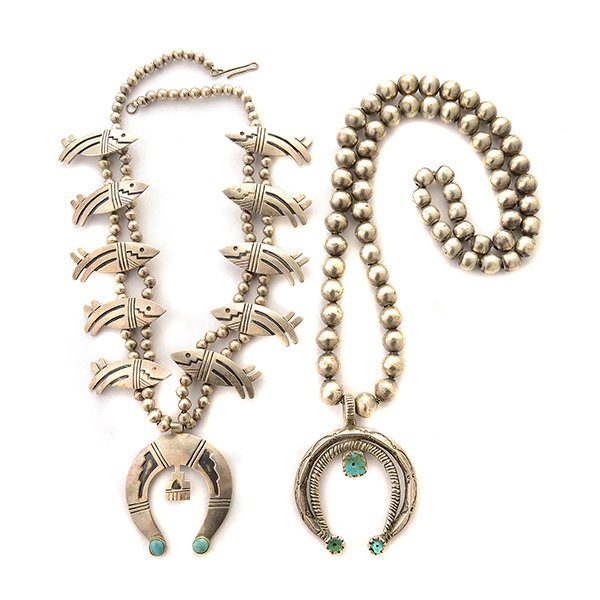 Collection of Two Native American Turquoise, Silver (1 of 5)