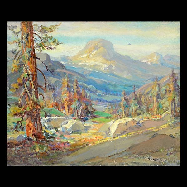 CHARLES HARMON "Mountain Scene" Oil on Canvas. (1 of 5)