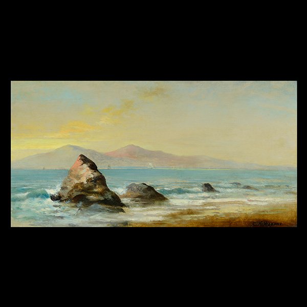 CHARLES HARMON "Seascape" Oil on Board. (1 of 5)