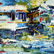 AMERICAN SCHOOL "Pier" Oil on Board Painting. - 3