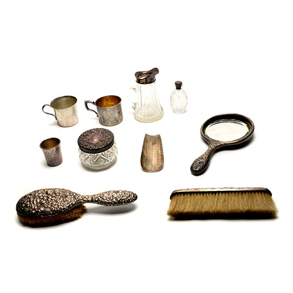 Gorham Sterling Repousse Three Piece Dresser Set. etc. (1 of 10)