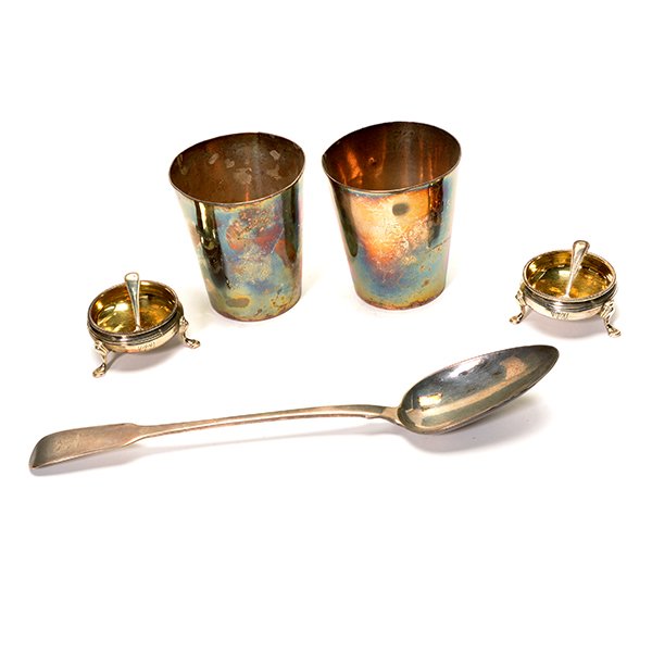 Five English Sterling Silver Items (1 of 10)