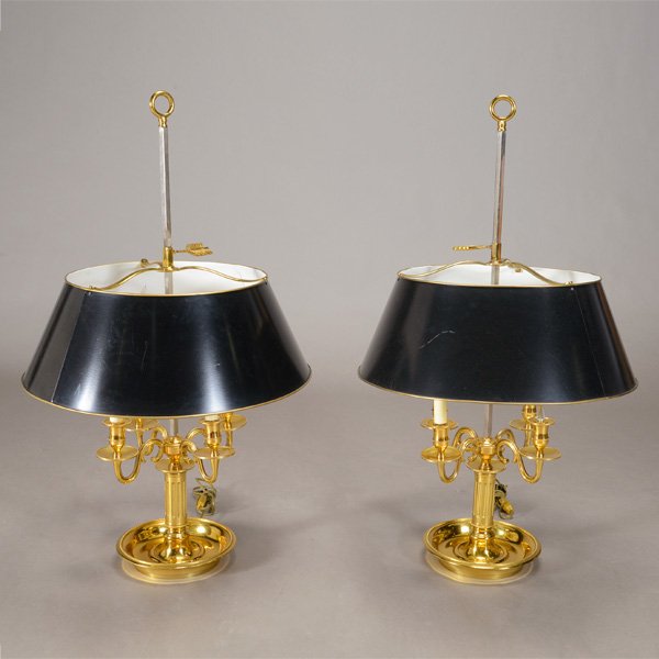Pair of Louis XVI Style Four Light Gilt Bronze (1 of 4)