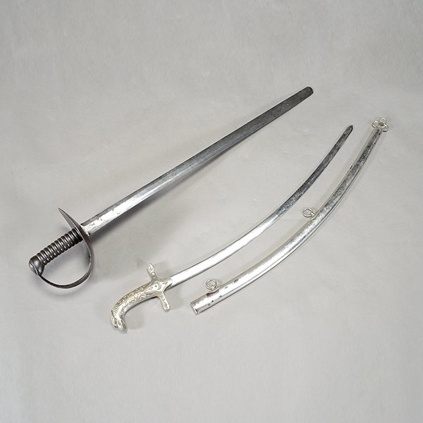 Eagle Hilt Sword and a British Officer's Sword (1 of 6)