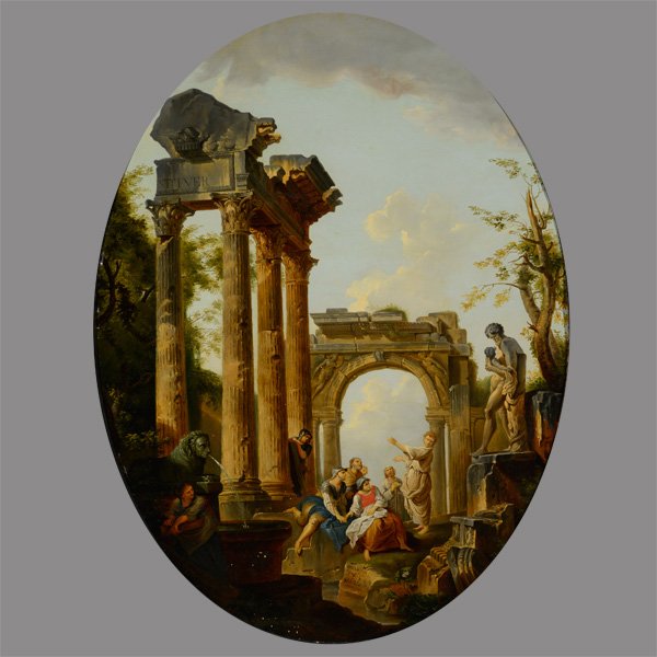 EUROPEAN SCHOOL "Allegorical Scene, Figures at (1 of 3)