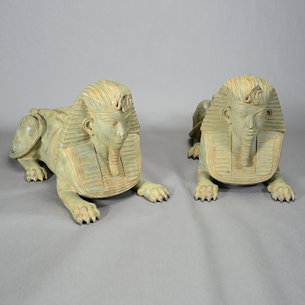 Pair of Grand Tour Style Large Patinated Figures of (1 of 1)