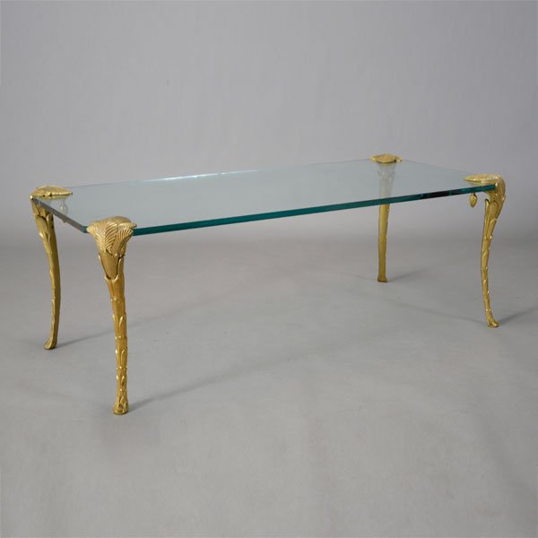 Maison Charles Bronze and Glass Cocktail Table (1 of 1)