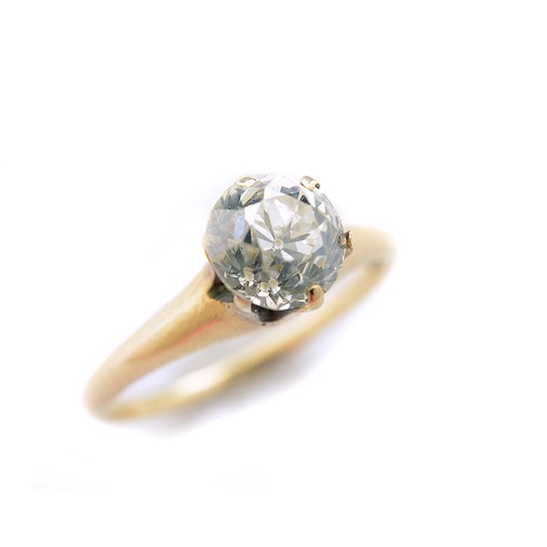 Diamond, 14k Yellow Gold Ring. (1 of 4)