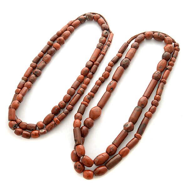 Collection of Two African Jasper Bead Necklaces. (1 of 4)