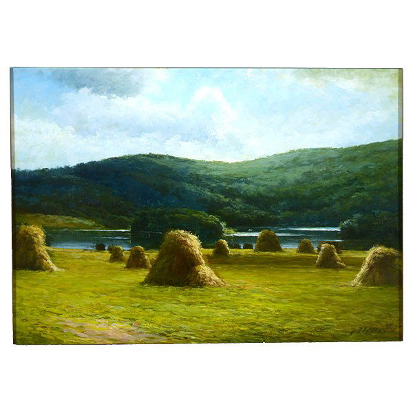 ALEXANDER POPOFF "Wheat Fields" Oil on Canvas. (1 of 6)