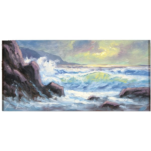 HEINIE HARTWIG "Alaskan Coast" Oil on Board. (1 of 6)