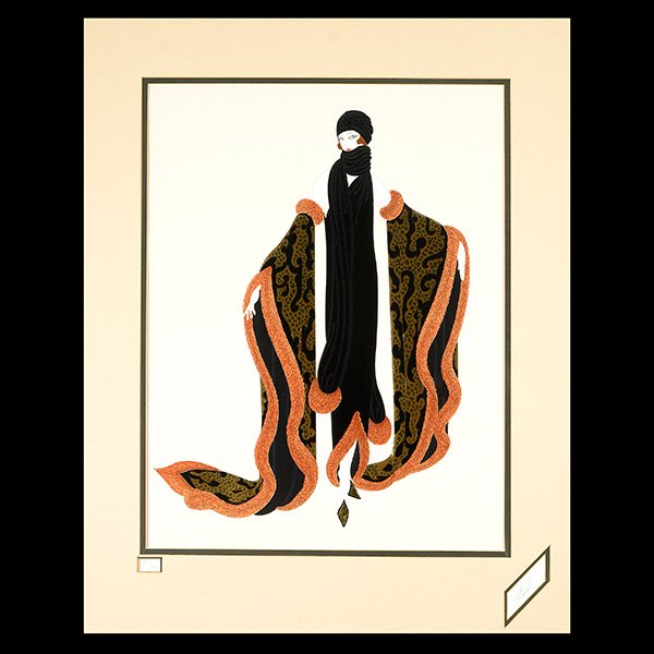 ERTE "Fox Fur" Serigraph and Two Graphic Works Books. (1 of 7)