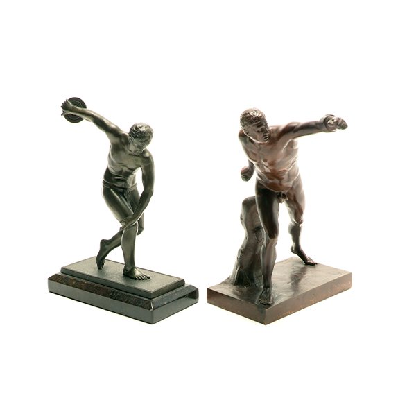 ROMAN SCHOOL & After FERDINAND BARBEDIENNE "Discobolus" (1 of 10)
