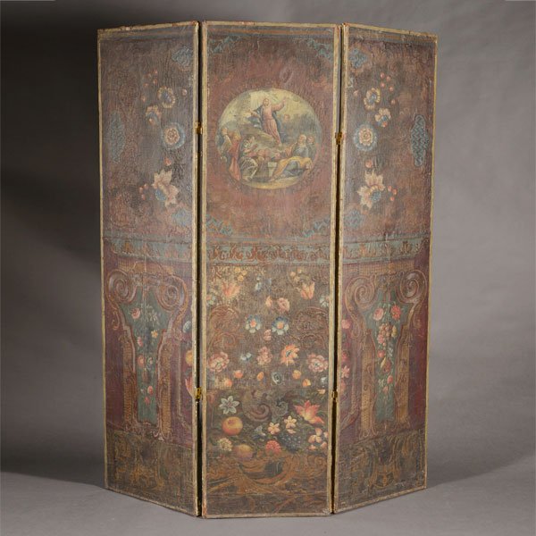 Three Panel Painted Screen: Three Panel Painted Screen {Dimensions of each panel 76 1/2 x 20 inches}