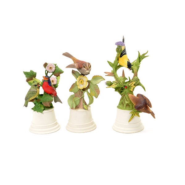 Three Boehm Bisque Figural Groups of Birds (1 of 10)