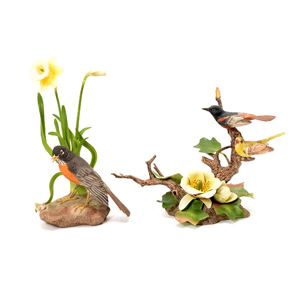 Two Boehm Bisque Figural Groups of Birds (1 of 10)