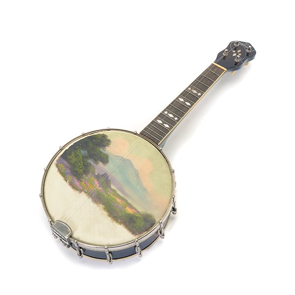 Gibson Banjo Ukulele with Painted Head Depicting a (1 of 8)