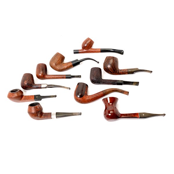 Collection of Nine British and Irish Pipes (1 of 10)